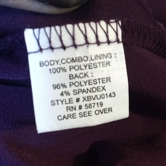 *5/$25* NY Collection purple velvet mosiac top - Picture 4 of 4